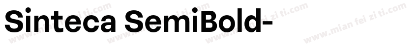 Sinteca SemiBold字体转换